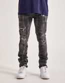 Smoke Rise Rip & Repair Basic Slim Denim