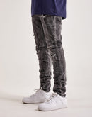 Smoke Rise Rip & Repair Basic Slim Denim