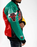 Starter Nba Chicago Bulls Colorblock Satin Jacket