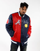 Starter MLB ATLANTA BRAVES COLORBLOCK SATIN JACKET