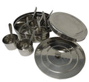 Tabakh Stainless Steel Sada Masala Dabba Spice Container Box, 8-Inches, Silver
