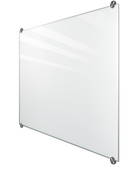 ASI Frameless Magnetic Glass Markerboard Edge Grip 4' X 4' Mag, Length: 48" X Width: 48" - 980830404