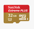SanDisk Extreme Plus 32GB UHS-I microSDHC Memory Card with SD Adapter