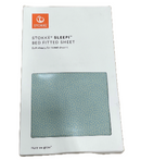 Stokke Sleepi Fitted Sheet, Dots Sage - Soft Sheets for Sweet Dreams - Made for Stokke Sleepi Crib/Bed - 100% Fine Cotton Percale - Washable