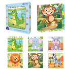 Contixo ST10 25-Piece Magnetic Jungle Animal Puzzle Blocks – 6 Puzzles in One by Contixo