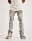Serenity Sulfur Stacked Jeans