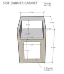 Segmental Side Burner Cabinet for ALTPB2