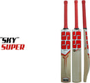 SS Sky Super Premium Cricket Kashmir Willow Leather Ball Cricket Bat Adult Size - Short Handle (Bat Cover Included)
