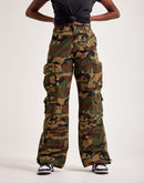 Smoke Rise Windbreaker Utility Wide-Leg Cargo Pants
