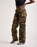 Smoke Rise Windbreaker Utility Wide-Leg Cargo Pants