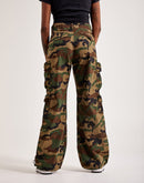 Smoke Rise Windbreaker Utility Wide-Leg Cargo Pants