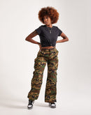 Smoke Rise Windbreaker Utility Wide-Leg Cargo Pants