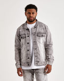 Smoke Rise Overspray Denim Jacket