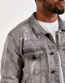 Smoke Rise Overspray Denim Jacket