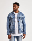 Smoke Rise Overspray Denim Jacket