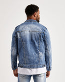 Smoke Rise Overspray Denim Jacket