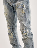 Smoke Rise Bleached Rip & Repair Jeans