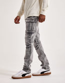 Smoke Rise Denim Moto Cargo Pants