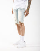 Smoke Rise Rip Off Denim Shorts