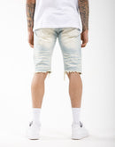Smoke Rise Rip Off Denim Shorts