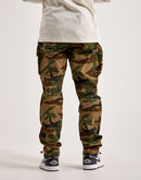 Smoke Rise Utility Peach Nylon Cargo Pants