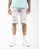 Smoke Rise Rip Off Denim Shorts