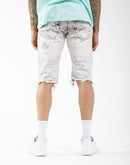 Smoke Rise Rip Off Denim Shorts