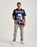 Smoke Rise Rip & Repair Distressed Slim Denim Jeans