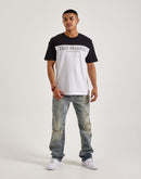 Smoke Rise Rip & Repair Straight Denim Jeans