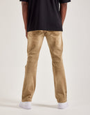 Smoke Rise Wave Effect Straight Denim Jeans