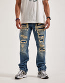 Smuggler's Moon Distressed Denim Jeans