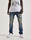 Smuggler's Moon Distressed Denim Jeans