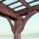 14×10 Somerville Pergola – Walnut Stain