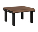 Berlin Gardens, Stationary Footstool, Brazilian Walnut on Black