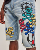 Embellish Nyc Rip-Off Denim Shorts