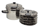 TABAKH Stainless Steel Cooker with 5-Rack Idli Stand, Makes 20 Idlys