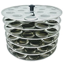 TABAKH Stainless Steel 6-Rack Mini Idli Stand for Cookers, Makes 108 Mini Idlys