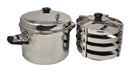 TABAKH Stainless Steel Cooker with 4-Plate Dhokla Stand