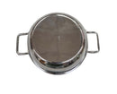 TABAKH Stainless Steel Kadai Flat Bottom
