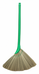 TABAKH Vietnam Hand Made Straw Soft Broom with Colored Handle 12" Head Width, 40" Overall Length 1 pc