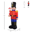 6ft Christmas Inflatable Nutcracker Toy Soldier with Candy Cane