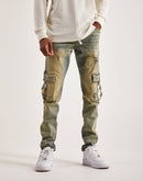 THRT Varsity Denim Cargo Jeans
