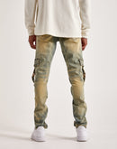 THRT Varsity Denim Cargo Jeans