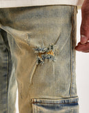 THRT Varsity Denim Cargo Jeans