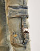 THRT Varsity Denim Cargo Jeans
