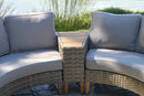 Outdoor Interiors, 3 pc. Half Round Sofa & End Table