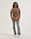 Majestik Skull Flowers Tee
