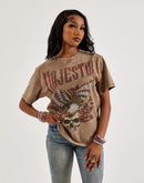 Majestik Skull Flowers Tee