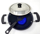 TABAKH Appachetty Non Stick Appam Pan with Steel Lid, 215mm