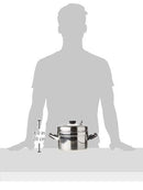 TABAKH Stainless Steel Cooker w/ 4-Rack Hawkins Type Idli Stand, Makes 12 Idlis